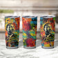 Martin Luther King Jr Tumbler Cup Colorful Street Art Portrait Black History Graffiti Style - African Pride