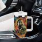 Martin Luther King Jr Tumbler With Handle Colorful Street Art Portrait Black History Graffiti Style - African Pride