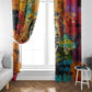 Martin Luther King Jr Window Curtain Colorful Street Art Portrait Black History Graffiti Style - African Pride