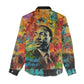Martin Luther King Jr Women Casual Shirt Colorful Street Art Portrait Black History Graffiti Style - African Pride
