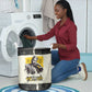 Martin Luther King Jr Laundry Basket Black Lives Matter Street Art Portrait Civil Rights Tribute Bold Striped - African Pride