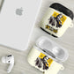 Martin Luther King Jr AirPods Case Black Lives Matter Street Art Portrait Civil Rights Tribute Bold Striped - African Pride