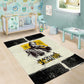 Martin Luther King Jr Area Rug Black Lives Matter Street Art Portrait Civil Rights Tribute Bold Striped - African Pride