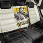 Martin Luther King Jr Back Car Seat Cover Black Lives Matter Street Art Portrait Civil Rights Tribute Bold Striped - African Pride