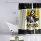 Martin Luther King Jr Bathroom Set Black Lives Matter Street Art Portrait Civil Rights Tribute Bold Striped - African Pride