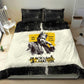 Martin Luther King Jr Bedding Set Black Lives Matter Street Art Portrait Civil Rights Tribute Bold Striped - African Pride