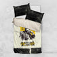 Martin Luther King Jr Bedding Set Black Lives Matter Street Art Portrait Civil Rights Tribute Bold Striped - African Pride