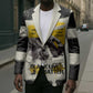 Martin Luther King Jr Blazer Black Lives Matter Street Art Portrait Civil Rights Tribute Bold Striped - African Pride