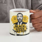 Martin Luther King Jr Ceramic Mug Black Lives Matter Street Art Portrait Civil Rights Tribute Bold Striped - African Pride