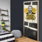 Martin Luther King Jr Door Cover Black Lives Matter Street Art Portrait Civil Rights Tribute Bold Striped - African Pride