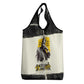 Martin Luther King Jr Grocery Bag Black Lives Matter Street Art Portrait Civil Rights Tribute Bold Striped - African Pride