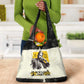 Martin Luther King Jr Grocery Bag Black Lives Matter Street Art Portrait Civil Rights Tribute Bold Striped - African Pride