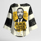 Martin Luther King Jr Kimono Sleeve Blouse Black Lives Matter Street Art Portrait Civil Rights Tribute Bold Striped - African Pride