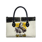 Martin Luther King Jr Leather Bag Black Lives Matter Street Art Portrait Civil Rights Tribute Bold Striped - African Pride