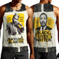 Martin Luther King Jr Men Tank Top Black Lives Matter Street Art Portrait Civil Rights Tribute Bold Striped - African Pride