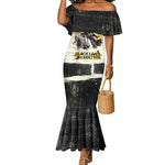 Martin Luther King Jr Mermaid Dress Black Lives Matter Street Art Portrait Civil Rights Tribute Bold Striped - African Pride