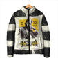 Martin Luther King Jr Padded Jacket Black Lives Matter Street Art Portrait Civil Rights Tribute Bold Striped - African Pride