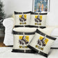Martin Luther King Jr Pillow Cover Black Lives Matter Street Art Portrait Civil Rights Tribute Bold Striped - African Pride