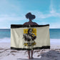 Martin Luther King Jr Sarong Black Lives Matter Street Art Portrait Civil Rights Tribute Bold Striped - African Pride