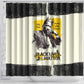 Martin Luther King Jr Shower Curtain Black Lives Matter Street Art Portrait Civil Rights Tribute Bold Striped - African Pride