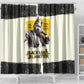 Martin Luther King Jr Shower Curtain Black Lives Matter Street Art Portrait Civil Rights Tribute Bold Striped - African Pride