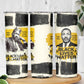 Martin Luther King Jr Skinny Tumbler Black Lives Matter Street Art Portrait Civil Rights Tribute Bold Striped - African Pride