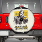 Martin Luther King Jr Spare Tire Cover Black Lives Matter Street Art Portrait Civil Rights Tribute Bold Striped - African Pride