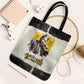 Martin Luther King Jr Tote Bag Black Lives Matter Street Art Portrait Civil Rights Tribute Bold Striped - African Pride