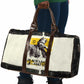 Martin Luther King Jr Travel Bag Black Lives Matter Street Art Portrait Civil Rights Tribute Bold Striped - African Pride