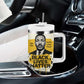 Martin Luther King Jr Tumbler With Handle Black Lives Matter Street Art Portrait Civil Rights Tribute Bold Striped - African Pride
