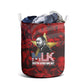 MLK Day Laundry Basket Martin Luther King Jr Tribute American Flag Lettering - African Pride