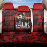 MLK Day Back Car Seat Cover Martin Luther King Jr Tribute American Flag Lettering - African Pride