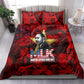 MLK Day Bedding Set Martin Luther King Jr Tribute American Flag Lettering - African Pride