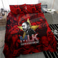 MLK Day Bedding Set Martin Luther King Jr Tribute American Flag Lettering - African Pride