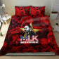 MLK Day Bedding Set Martin Luther King Jr Tribute American Flag Lettering - African Pride