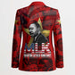 MLK Day Blazer Martin Luther King Jr Tribute American Flag Lettering - African Pride