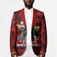 MLK Day Blazer Martin Luther King Jr Tribute American Flag Lettering - African Pride