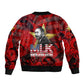 MLK Day Bomber Jacket Martin Luther King Jr Tribute American Flag Lettering - African Pride