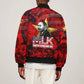 MLK Day Bomber Jacket Martin Luther King Jr Tribute American Flag Lettering - African Pride
