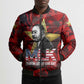 MLK Day Bomber Puffer Jacket Martin Luther King Jr Tribute American Flag Lettering - African Pride