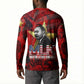 MLK Day Button Sweatshirt Martin Luther King Jr Tribute American Flag Lettering
