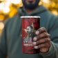 MLK Day 4 in 1 Can Cooler Tumbler Martin Luther King Jr Tribute American Flag Lettering - African Pride