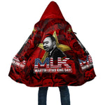 MLK Day Cloak Martin Luther King Jr Tribute American Flag Lettering - African Pride