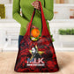 MLK Day Grocery Bag Martin Luther King Jr Tribute American Flag Lettering - African Pride