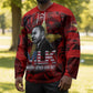 MLK Day Hockey Jersey Martin Luther King Jr Tribute American Flag Lettering - African Pride