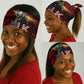MLK Day Neck Gaiter Martin Luther King Jr Tribute American Flag Lettering - African Pride