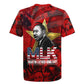 MLK Day Rugby Jersey Martin Luther King Jr Tribute American Flag Lettering TS04