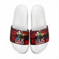 MLK Day Slide Sandals Martin Luther King Jr Tribute American Flag Lettering - African Pride