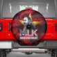 MLK Day Spare Tire Cover Martin Luther King Jr Tribute American Flag Lettering - African Pride