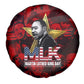 MLK Day Spare Tire Cover Martin Luther King Jr Tribute American Flag Lettering - African Pride
